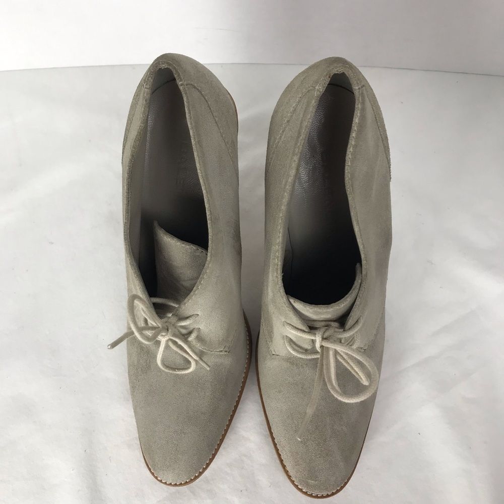 Balenciaga Suede Stacked Heeled Lace Up Booties 38.5 EUR - Picture 3 of 9